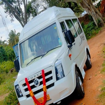 maharaja tempo traveller for rent in Bangalore airport