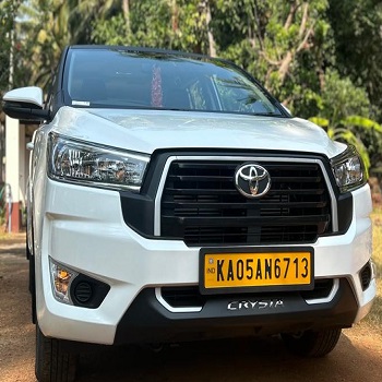 Innova Crysta rent per km in Bangalore